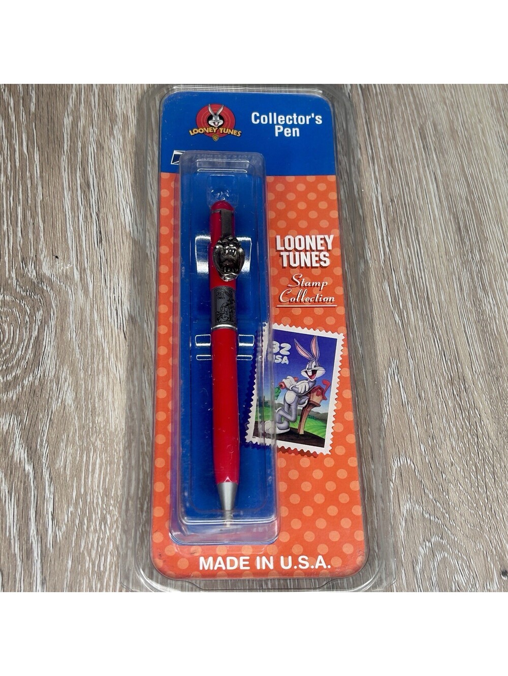 Looney Tunes Collector’s Pen 1997 Stamp Collection Bugs Bunny & Taz NIB